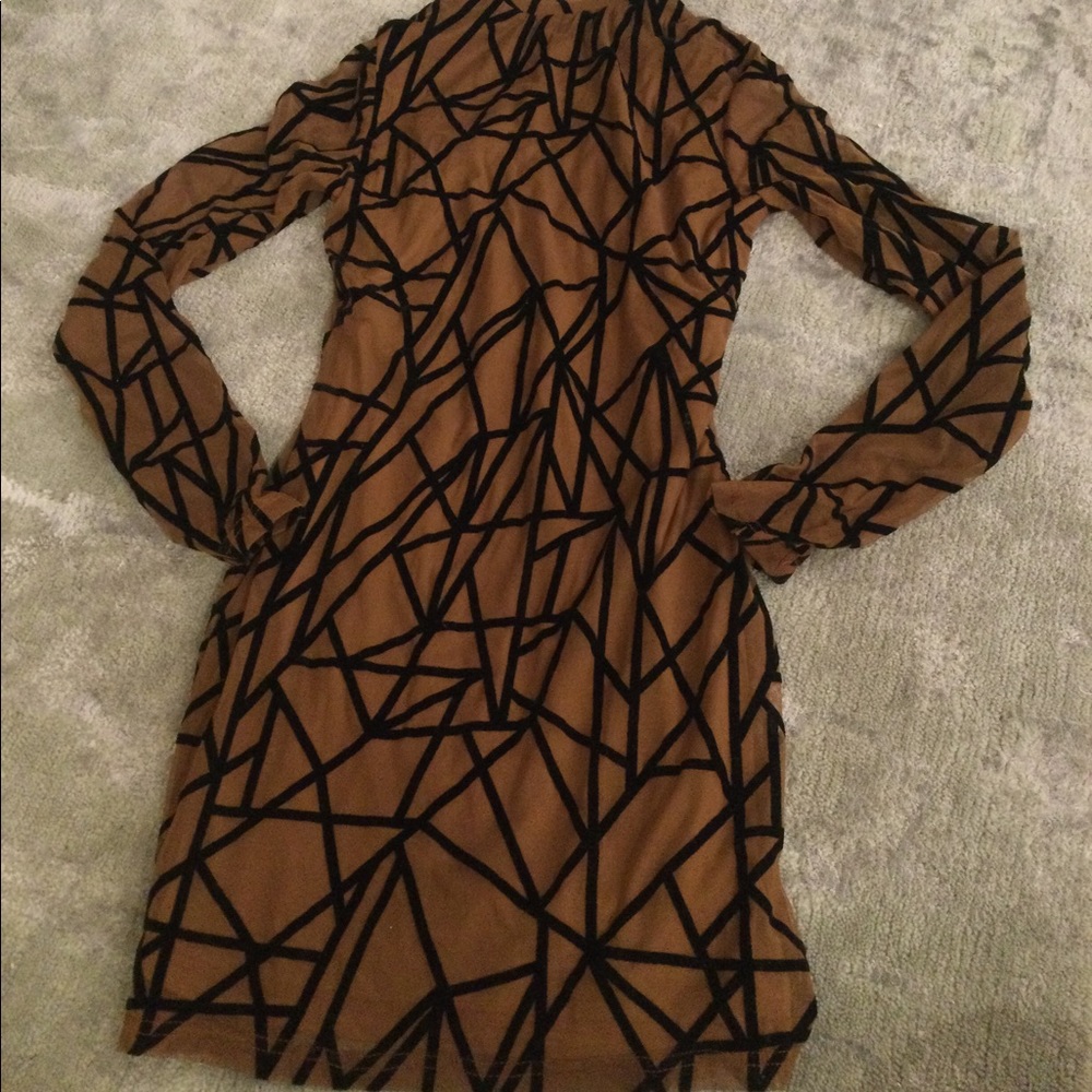 Shein mini brown dress